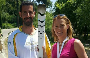 Potec și flacăra olimpică » Fosta campioană a reprezentat România la ceremonia de la Atena