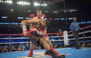 FOTO + VIDEO KO devastator reușit de Canelo Alvarez » Amir Khan a fost transportat la spital imediat după meci!