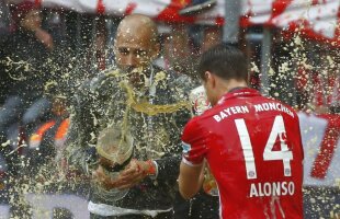 VIDEO+FOTO Pep Guardiola, baie cu bere la celebrarea celui de-al 26-a titlu al lui Bayern Munchen » Dans nebun al jucătorilor