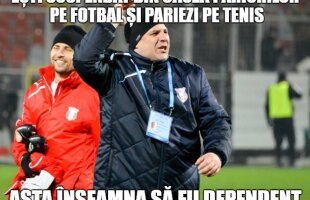 FOTO 4 meme-uri de senzație după ce Marius Șumudică a fost surprins din nou la pariuri 