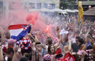 VIDEO + FOTO Atmosferă incendiară făcută de fanii croați » Cum s-a trăit meciul Cehia - Croația la Zagreb