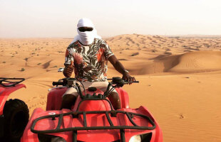 Moke al deșertului » Vacanță inedită pentru un jucător de la Voluntari: cu ATV-ul prin Dubai