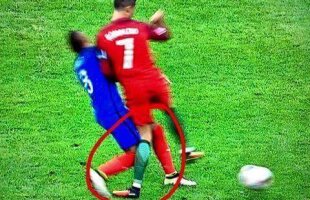 FAULT LA RUPERE sau NU? Controversă stârnită de accidentarea lui Ronaldo! Netul a explodat! Imaginea care arată violența intrării