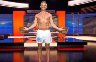 VIDEO + FOTO FABULOS! Lineker s-a ținut de cuvânt! » A apărut doar în chiloți pentru emisiunea de Premier League! De ce a făcut asta