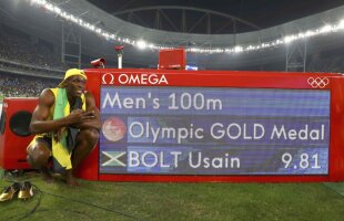 VIDEO ”7ulgerul” neobosit » Bolt intră în istorie cu al treilea aur olimpic consecutiv la 100m!