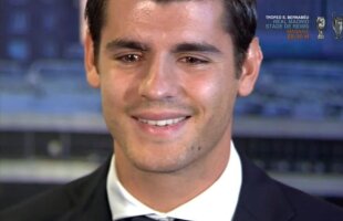 GALERIE FOTO Morata a izbucnit în plâns la prezentarea la Real Madrid » Spaniolul a fost însoțit de iubita italiancă, Alice, care a făcut furori