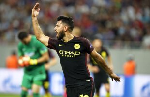 From zero to hero » Reacția lui Aguero după ce a ratat două penalty-uri și a reușit un hat-trick cu Steaua