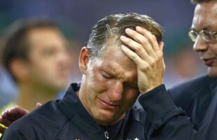 GALERIE FOTO Bastian Schweinsteiger a plâns ca un copil la ultimul meci în tricoul Germaniei