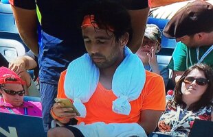 SMS între game-uri » Baghdatis i-a scris soției în timpul meciului cu Monfils