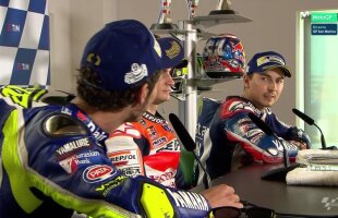 Nervi la conferința de presă » Discuție aprinsă între piloții Yamaha, Rossi și Lorenzo! "Ești prea agresiv! Era să cad din cauza ta!"