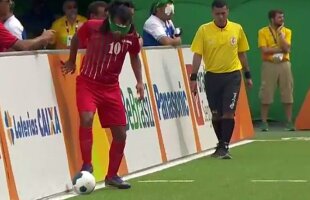 VIDEO Faza zilei vine de la Jocurile Paralimpice » Un fotbalist cu mari deficiențe de vedere a marcat un gol fantastic