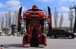 VIDEO De data asta nu e film! Au transformat o mașină BMW într-un robot gigantic