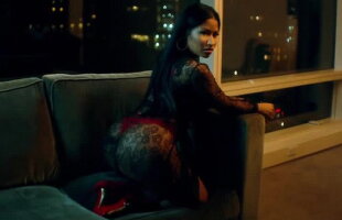 Nicki Minaj, ținută mortală la o filmare