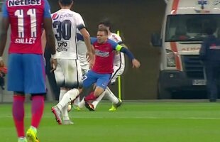 FOTO Steaua a deschis scorul în meciul cu Viitorul după un penalty acordat uşor de Găman!