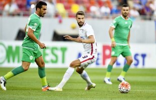 FOTO Înfrângere în amical! CS Mioveni - Steaua 1-0 » Reghe l-a folosit pe Tudorie fundaș central! Antrenorul roș-albaștrilor, ironizat de fani + reacția acestuia