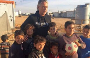 Un mare antrenor al lumii, vizită umanitară într-o tabăra de refugiați din Siria