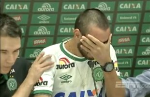 VIDEO Reacție tulburătoare a jucătorului de la Chapecoense care a supraviețuit accidentului » Decizia de ultim moment din avion care i-a salvat viața: "Inițial nu am vrut"