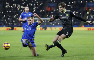 VIDEO Marcos Alonso, noul Diego Costa » Arma letală din apărare: un fundaș a fost vedeta meciului cu Leicester, scor 3-0 