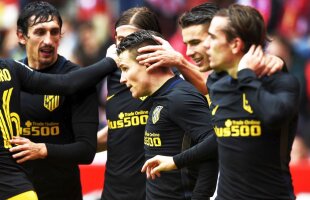 FOTO + VIDEO Show la meciul Gijon - Atletico » Gameiro a făcut hattrick în 5 minute! Un fost jucător de la CFR a jucat 76 de minute