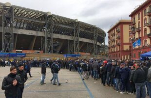 Infern înainte de Napoli - Real Madrid » Mii de fani au intrat pe stadion încă de la ora 16:00 » Câți suporteri sunt așteptați la meci