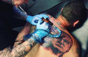 Iubit de suporteri: un fan Leicester și-a tatuat chipul lui Ranieri!