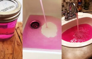 VIDEO » Într-un oraș din Canada a curs apă roz la robinete