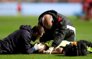 FOTO Ciocniri dureroase » Fernandao și-a rupt cotul stâng în meciul cu Konya, iar Hogg are mari probleme în zona cervicală, după ciocnirea cu căpitanul său