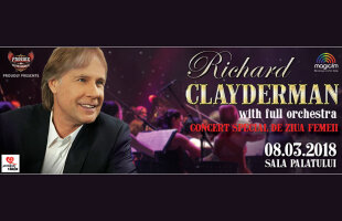 Richard Clayderman prețuieste Femeia printr-un concert de proporții programat în 2018