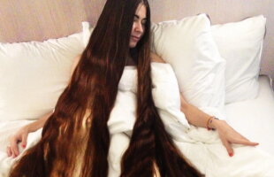 FOTO » O tânără din Letonia are părul mai lung de 2,2 metri