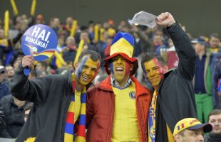FOTO Cu Dumnezeu înainte :) » Fanii români sunt gata de orice pentru o victorie cu Danemarca