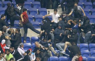 Primele măsuri după incidentele de la Lyon - Beșiktaș: 12 fani arestați