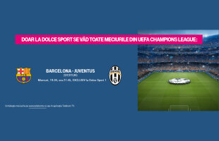 Fotbal liberare! Barcelona – Juventus in exclusivitate cu Telekom!