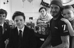 Clanul Beckham » Poză de familie: David Beckham, imagine simpatică alături de copiii săi