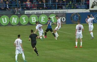 FOTO Viitorul a cerut penalty, înainte ca FCSB să deschidă scorul în meciul cu CS U! Arbitrul a lăsat jocul să continue