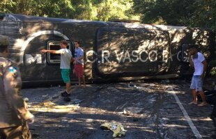 VIDEO Autocarul lui Vasco da Gama s-a răsturnat în munți » 22 de răniți! Fracturi și traumatisme craniene!