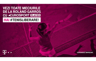 Anul acesta Roland Garros se vede pe Eurosport Player,  cu un abonament de mobil sau Internet TV de la Telekom