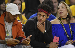 Neymar și Lewis Hamilton au asistat împreună la finala NBA » Ce cadou i-a făcut brazilianul starului de la Golden State