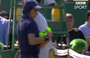 VIDEO Gest bădărănesc la Wimbledon » Ce-a putut să-i facă unui copil de mingi! Scuze penibile când a fost sancționat de arbitru