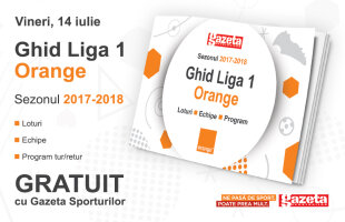 Vineri apare Ghidul Ligii 1 Orange! Gratuit, cu Gazeta, la toate chioșcurile de ziare din țară
