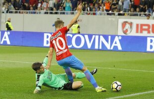 Gestul lui Florin Tănase după ce a obţinut penalty în meciul FCSB-Voluntari: "Făcea mişto de mine!"