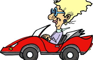 O bătrână de 79 de ani, prinsă conducând cu 238 km/h!