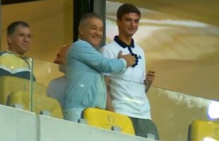 VIDEO Gigi Becali a făcut spectacol pe Arena Națională după transferurile lui Benzar și Nedelcu: "Denise, căpitane, uite, tată, să-ți prezint achizițiile!" » Răspunsul lui Alibec