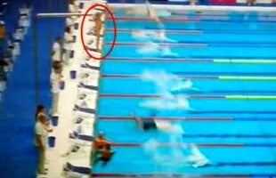 Gestul emoționant al unui înotător » A refuzat să ia startul și a ținut un moment de reculegere