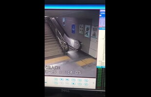 VIDEO A vrut să iasă de la metrou, însă în secunda următoare a avut parte de cea mai proastă experiență din viață!
