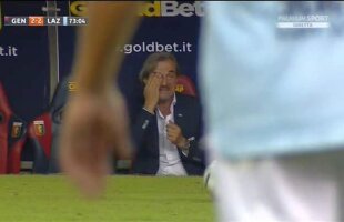 VIDEO Imagini impresionante pe banca celor de la Genoa » Team managerul a izbucnit în lacrimi în timpul meciului: "Pot să mor, pentru că înseamnă că am văzut totul"