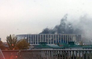 VIDEO Probleme în Rusia! Unul dintre stadioane a luat foc și pagubele sunt importante 