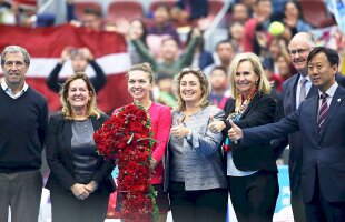 Simona Halep, felicitată de președintele WTA pentru poziția de lider