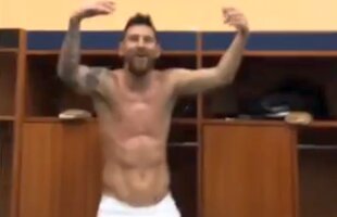 VIDEO + FOTO Dezmăț în vestiarul Argentinei » Eroul Messi a dansat dezbrăcat și a dat startul petrecerii: "Nu-mi pasă ce spun nenorociții de ziariști"