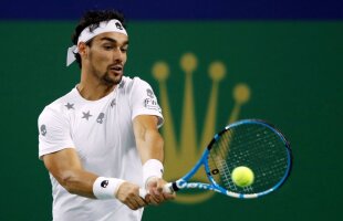 Fognini, amendat şi suspendat după ce a insultat un arbitru la US Open