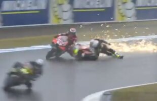 VIDEO Ceartă pe circuit între doi piloți de la MotoGP: "În loc să-mi ceară scuze pentru că a intrat așa în viraj, el îmi cerea explicații de ce rulam atât de încet!" + ce s-a întâmplat la boxe